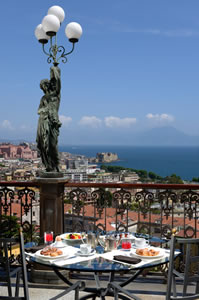 Terrace dining at George's Restaurant at The Grand Hotel Parker's, Naples, Italy | Bown's Best