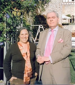 Rosaria Schiavo with Francis Bown, Hotel Rufolo, Ravello, Italy | Bown's Best